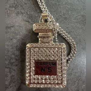 Bling necklace Parfum bottle bling rhinestones shiny, sparkling